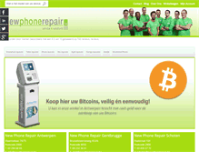 Tablet Screenshot of newphonerepair.be